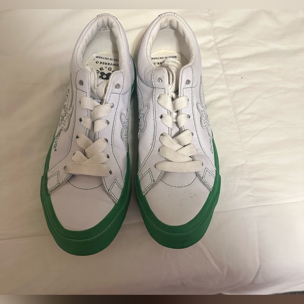 White and Green Sneakers Golf EUR All Star Converse